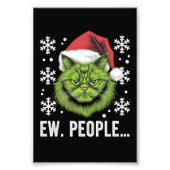 Weihnachtskatze Ew People Meowy Cat Lovers Fotodruck (Vorne)
