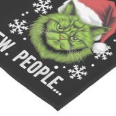 Weihnachtskatze Ew People Meowy Cat Lovers Kurzer Tischläufer (Ecke)