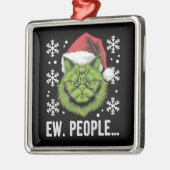 Weihnachtskatze Ew People Meowy Cat Lovers Ornament Aus Metall (Links)