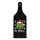 Weihnachtskatze Ew People Meowy Cat Lovers Schneidebrett (Vorderseite)