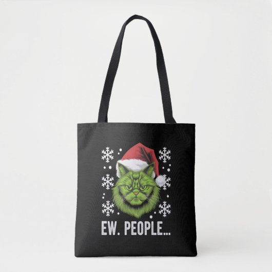 Weihnachtskatze Ew People Meowy Cat Lovers Tasche (Vorderseite)
