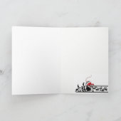 Weihnachtskatze Feiertagskarte (Innenseite)