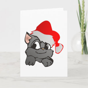 Weihnachtskatze Feiertagskarte