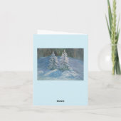 Weihnachtskatze Feiertagskarte (Rückseite)