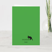 Weihnachtskatze Feiertagskarte (Rückseite)