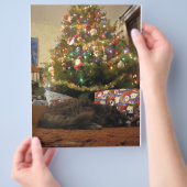 Weihnachtskatze Flyer (Hand)