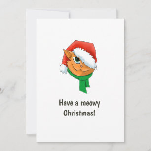 Weihnachtskatze Fotocollage Feiertagskarte