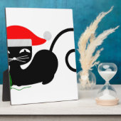 Weihnachtskatze Fotoplatte (Seite)