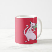 Weihnachtskatze Funny Evil Kitty Weihnachtsbaum Kaffeetasse (VorderseiteRechts)