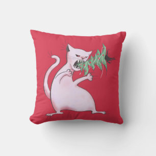 Weihnachtskatze Funny Evil Kitty Weihnachtsbaum Kissen