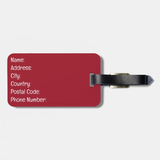 Weihnachtskatze Gepäckanhänger (Rückseite horizontal)