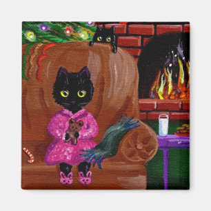 Weihnachtskatze Geschenk Kreationen Magnet