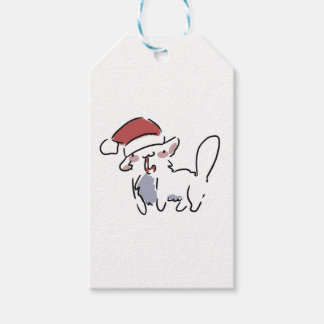 Weihnachtskatze Geschenkanhänger