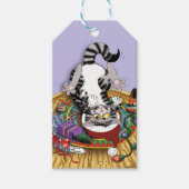 Weihnachtskatze Geschenkanhänger (Vorderseite)