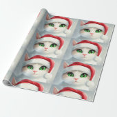 Weihnachtskatze geschenkpapier (Ungerollt)