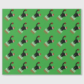 Weihnachtskatze Geschenkpapier (Flach)
