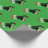 Weihnachtskatze Geschenkpapier (Ecke)