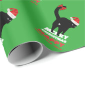 Weihnachtskatze Geschenkpapier (Rolleneckpunkt)