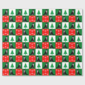 Weihnachtskatze Geschenkpapier (Flach)