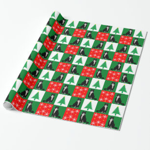 Weihnachtskatze Geschenkpapier