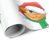 Weihnachtskatze Geschenkpapier (Rolleneckpunkt)