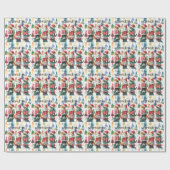 Weihnachtskatze Geschenkpapier (Flach)