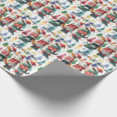 Weihnachtskatze Geschenkpapier (Ecke)