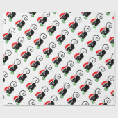 Weihnachtskatze Geschenkpapier (Flach)