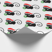 Weihnachtskatze Geschenkpapier (Ecke)