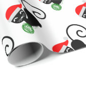 Weihnachtskatze Geschenkpapier (Rolleneckpunkt)