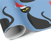 Weihnachtskatze Geschenkpapier (Rolleneckpunkt)