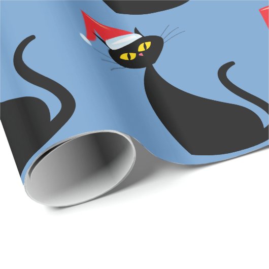 Weihnachtskatze Geschenkpapier (Rolleneckpunkt)