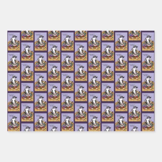 Weihnachtskatze Geschenkpapier Set (Vorderseite 3)