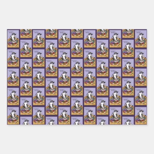 Weihnachtskatze Geschenkpapier Set (Vorderseite 2)