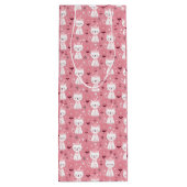 Weihnachtskatze Geschenktüte Für Weinflaschen (Rückseite)