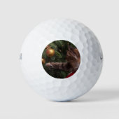 Weihnachtskatze Golfball (Vorderseite)