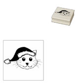 Weihnachtskatze Gummistempel (Stempel)