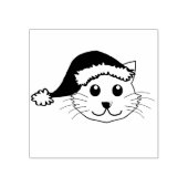 Weihnachtskatze Gummistempel (Prägung)