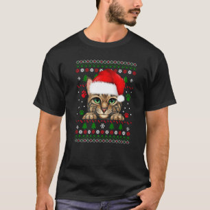 Weihnachtskatze Hässlicher Weihnachtspullover Katz T-Shirt