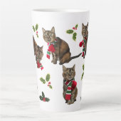 Weihnachtskatze Hohe Tasse (Vorderseite)