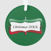 Weihnachtskatze Humbug Foto Circle Ornament (Rückseite)