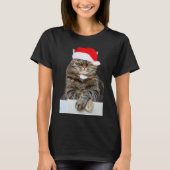 Weihnachtskatze Humbug Foto Women's Basic T - Shir T-Shirt (Vorderseite)