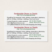 Weihnachtskatze & Hunde Geschenkkarte Tag/Visitenk (Rückseite)