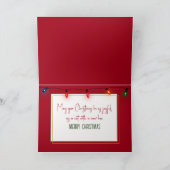 Weihnachtskatze in Faltschachtel Karte (Innenseite)