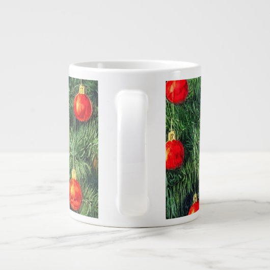 Weihnachtskatze Jumbo-Tasse (Rückseite)