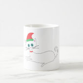 Weihnachtskatze Kaffeetasse (Mittel)
