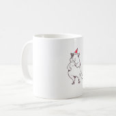 Weihnachtskatze Kaffeetasse (Vorderseite Links)
