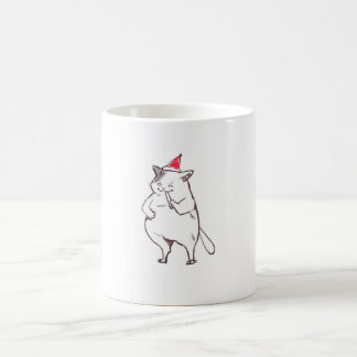Weihnachtskatze Kaffeetasse