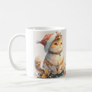 Weihnachtskatze Kaffeetasse