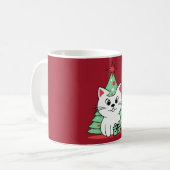 Weihnachtskatze Kaffeetasse (Vorderseite Links)